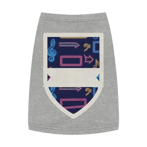 Detroit Motown Neon Pet Tank Top — front view