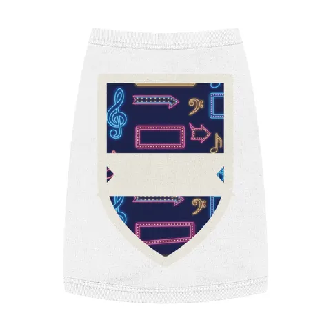 Detroit Motown Neon Pet Tank Top — front view