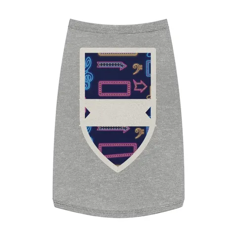 Detroit Motown Neon Pet Tank Top — front view