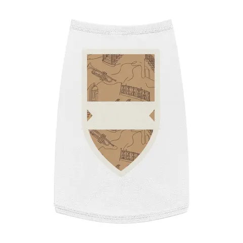 Harlem Brownstone Jazz Lines Pet Tank Top — front view