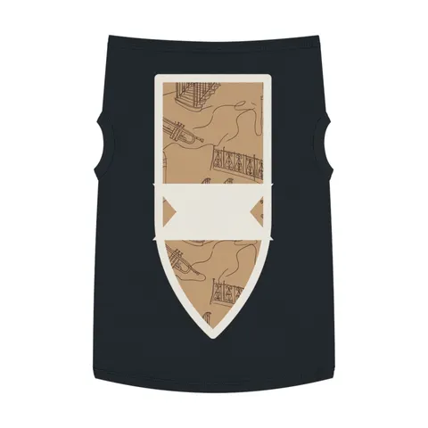 Harlem Brownstone Jazz Lines Pet Tank Top — front view