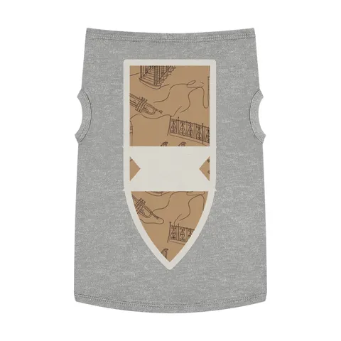 Harlem Brownstone Jazz Lines Pet Tank Top — front view