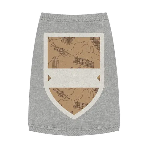 Harlem Brownstone Jazz Lines Pet Tank Top — front view