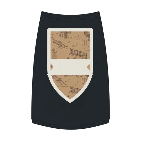 Harlem Brownstone Jazz Lines Pet Tank Top — front view