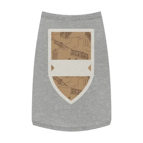 Harlem Brownstone Jazz Lines Pet Tank Top — front view
