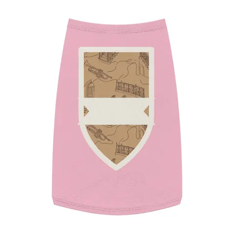 Harlem Brownstone Jazz Lines Pet Tank Top — front view