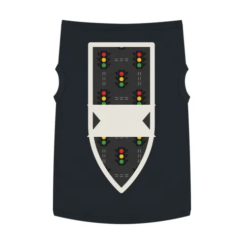 Houston Fifth Ward Signals Pet Tank Top — front view