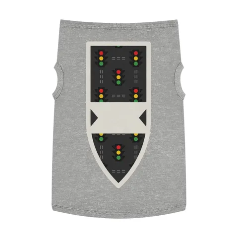 Houston Fifth Ward Signals Pet Tank Top — front view