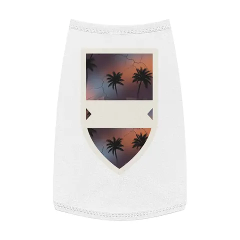 Compton Palm Tree Shadows Pet Tank Top — front view