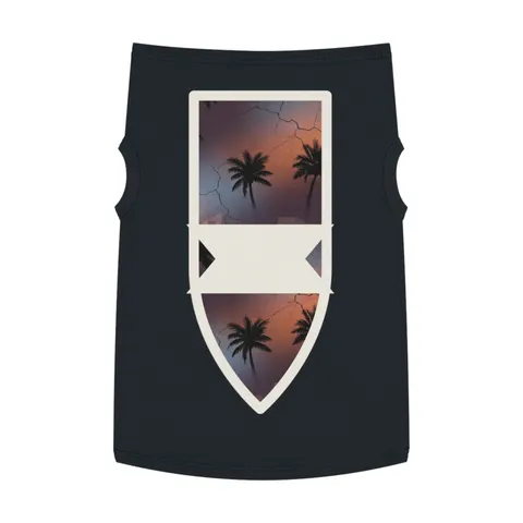 Compton Palm Tree Shadows Pet Tank Top — front view