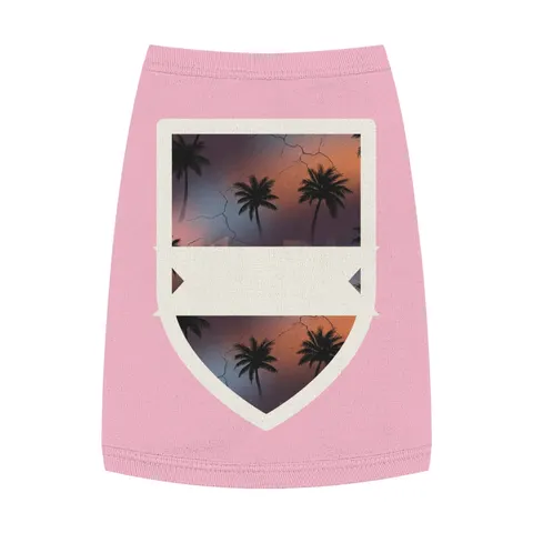 Compton Palm Tree Shadows Pet Tank Top — front view