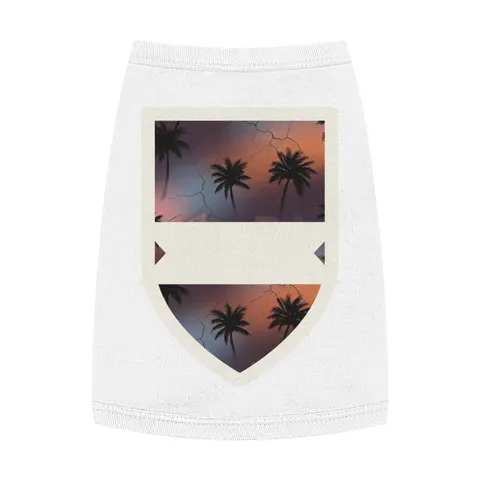 Compton Palm Tree Shadows Pet Tank Top — front view