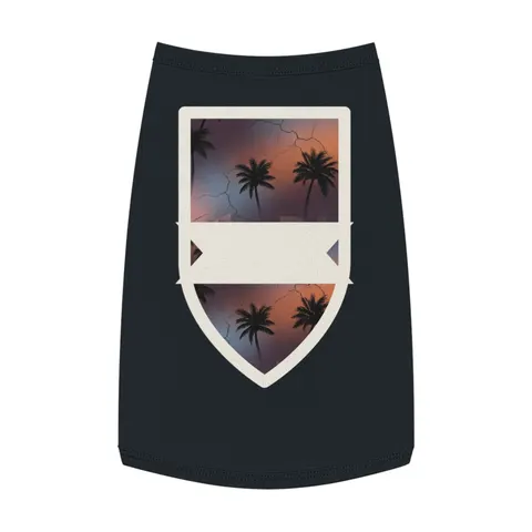 Compton Palm Tree Shadows Pet Tank Top — front view
