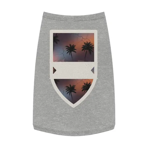 Compton Palm Tree Shadows Pet Tank Top — front view
