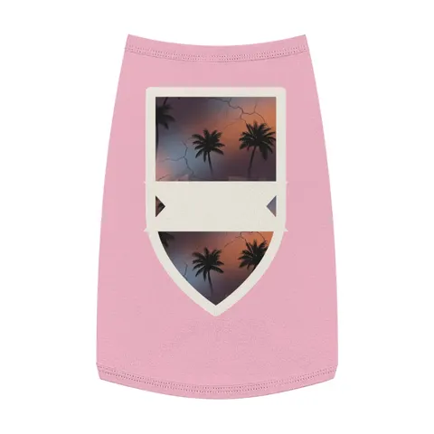 Compton Palm Tree Shadows Pet Tank Top — front view
