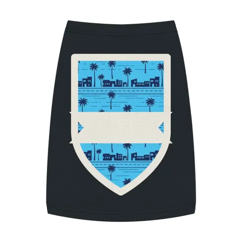 Crenshaw Blue Boulevard Pet Tank Top — front view