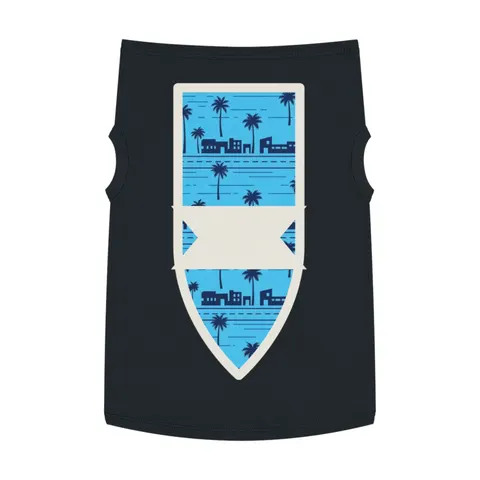 Crenshaw Blue Boulevard Pet Tank Top — front view