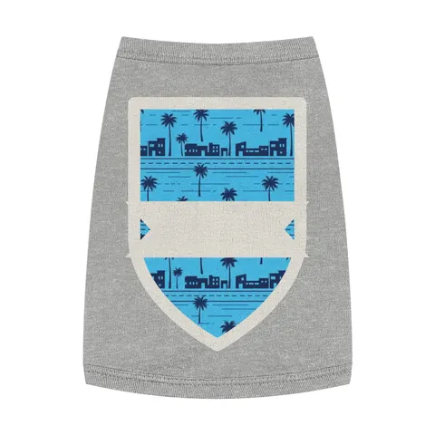 Crenshaw Blue Boulevard Pet Tank Top — front view