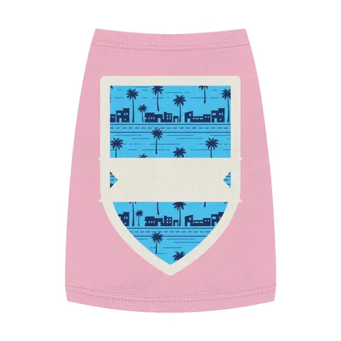Crenshaw Blue Boulevard Pet Tank Top — front view