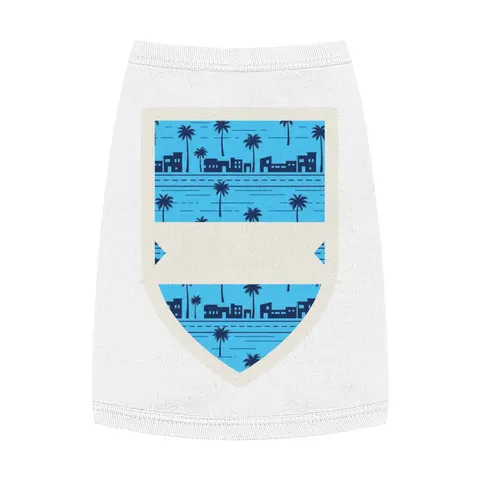 Crenshaw Blue Boulevard Pet Tank Top — front view