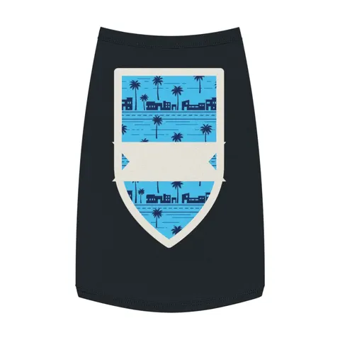 Crenshaw Blue Boulevard Pet Tank Top — front view