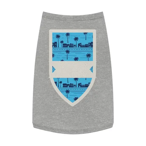 Crenshaw Blue Boulevard Pet Tank Top — front view