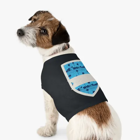 Crenshaw Blue Boulevard Pet Tank Top — other view