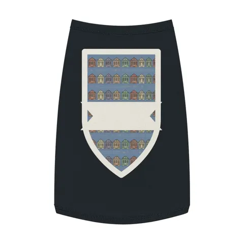 New Orleans 7th Ward Shotgun Houses Pet Tank Top — front view
