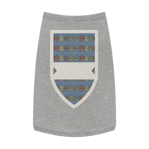 New Orleans 7th Ward Shotgun Houses Pet Tank Top — front view