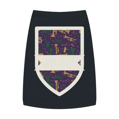 New Orleans Treme Brass Band Pet Tank Top — front view