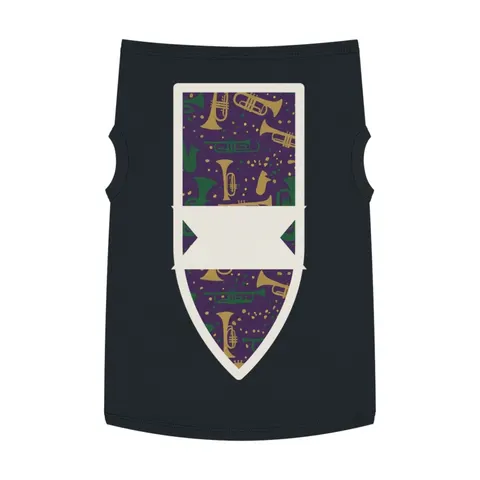 New Orleans Treme Brass Band Pet Tank Top — front view