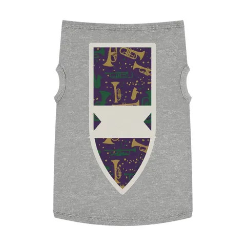 New Orleans Treme Brass Band Pet Tank Top — front view