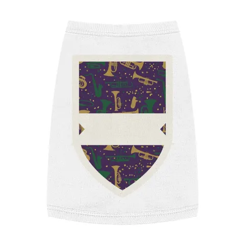 New Orleans Treme Brass Band Pet Tank Top — front view