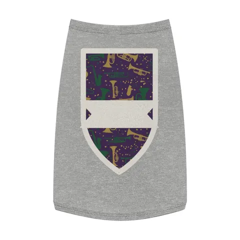 New Orleans Treme Brass Band Pet Tank Top — front view