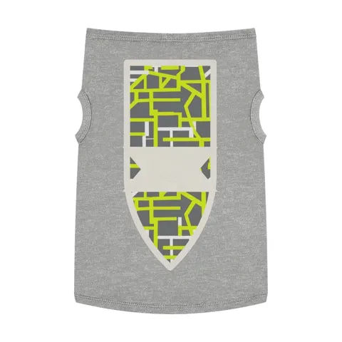Queens South Jamaica Grid Pet Tank Top — front view