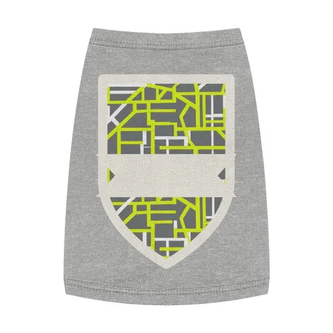 Queens South Jamaica Grid Pet Tank Top — front view