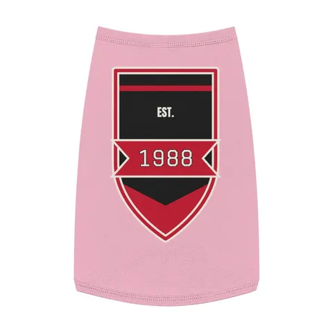 Clark Atlanta 1988 Black & Red Arch Pet Tank Top — front view