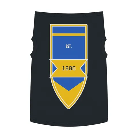 Coppin State 1900 Blue & Yellow Pet Tank Top — front view