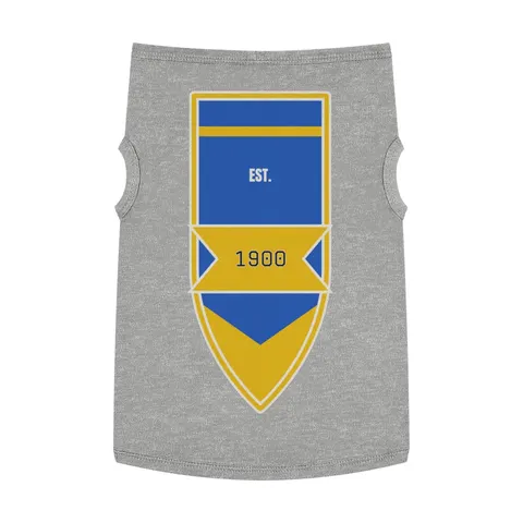 Coppin State 1900 Blue & Yellow Pet Tank Top — front view
