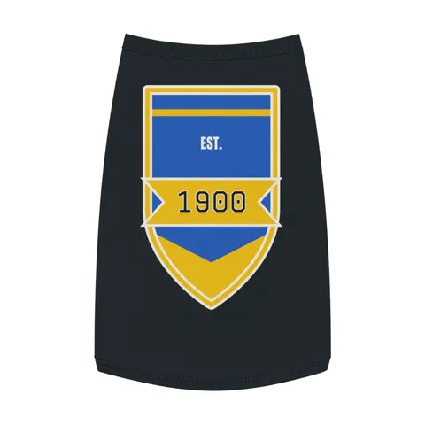 Coppin State 1900 Blue & Yellow Pet Tank Top — front view