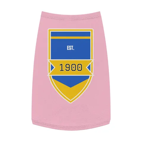 Coppin State 1900 Blue & Yellow Pet Tank Top — front view