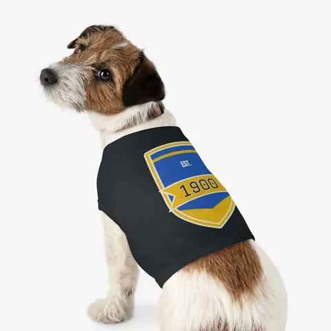 Coppin State 1900 Blue & Yellow Pet Tank Top — other view