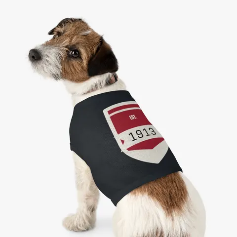 Delta 1913 Crimson Stamp Pet Tank Top — other view