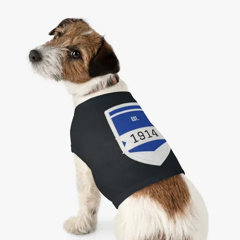 Sigma 1914 Royal Blue & White Pet Tank Top — other view