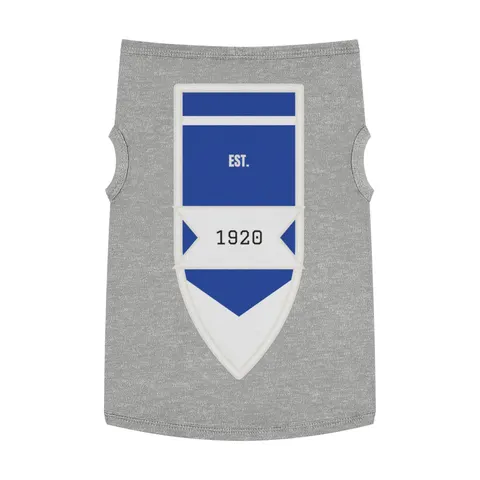 Zeta 1920 Royal Blue & White Pet Tank Top — front view