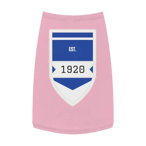Zeta 1920 Royal Blue & White Pet Tank Top — front view