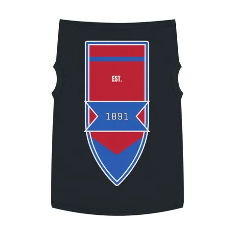 Delaware State 1891 Red & Blue Pet Tank Top — front view