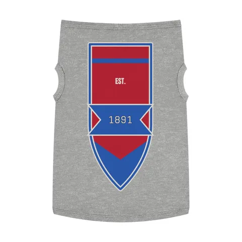 Delaware State 1891 Red & Blue Pet Tank Top — front view