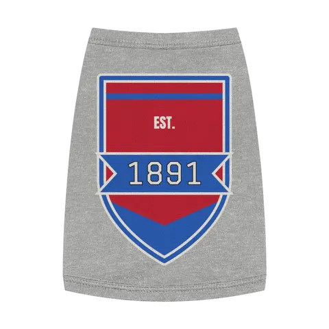 Delaware State 1891 Red & Blue Pet Tank Top — front view