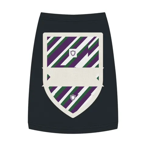 Faith Flag AME-Inspired Purple & Green Pet Tank Top — front view